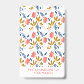 教師ホームスクーリング学校ママID植物 バッジ (裏面)