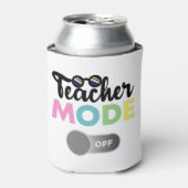 教師モードオフ 面白い 学校の最後の日 夏休み 缶クーラー (缶正面)