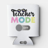 教師モードオフ 面白い 学校の最後の日 夏休み 缶クーラー (裏面)