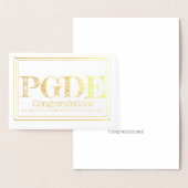 教師向け 修了証書（教育学） 箔カード (ディスプレー)