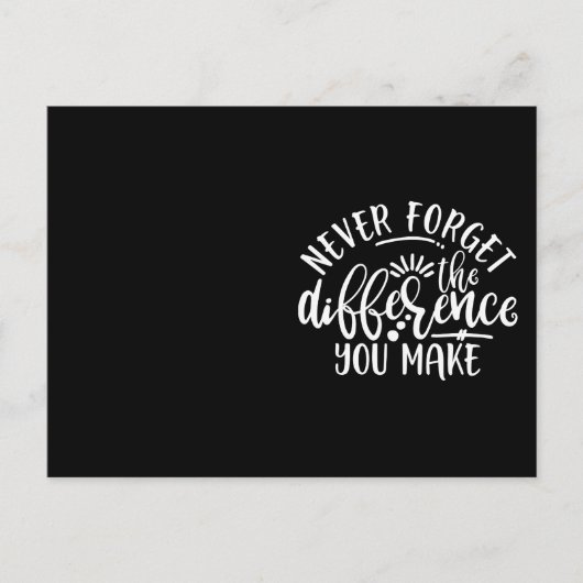 教師感謝デザインのアイデア ポストカード (正面)