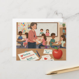 教師感謝週間 ポストカード