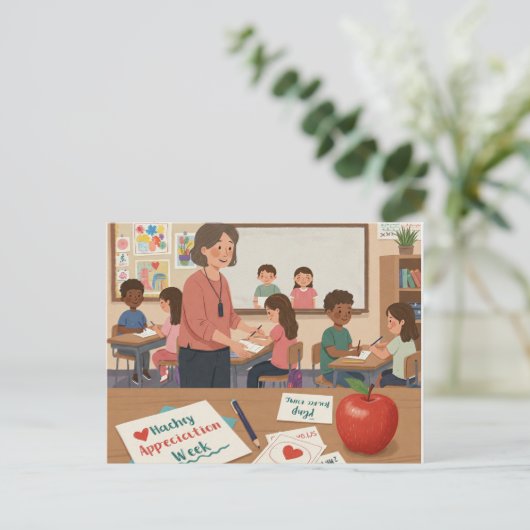 教師感謝週間 ポストカード (スタンド正面)