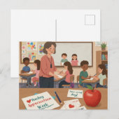 教師感謝週間 ポストカード (正面/裏面)