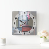 教師用机 スクエア壁時計 (ホーム)