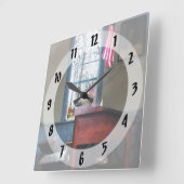 教師用机 スクエア壁時計 (傾斜)