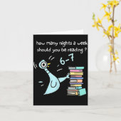 教師67 週に何日夜読書すべきか カード (黄色い花)