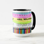 教師 クラス ファクルト 学校 コーヒーマグ マグカップ (正面右)