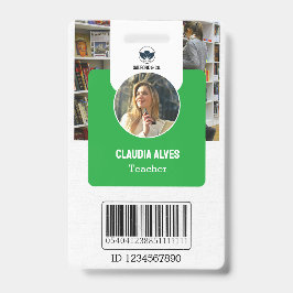 教師 ID カード | グリーン カレッジ スクール ID カード バッジ