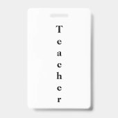 教師ID バッジ (裏面)