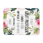 教授ありがとうギフト感謝オフィスデコール マグネット (横)