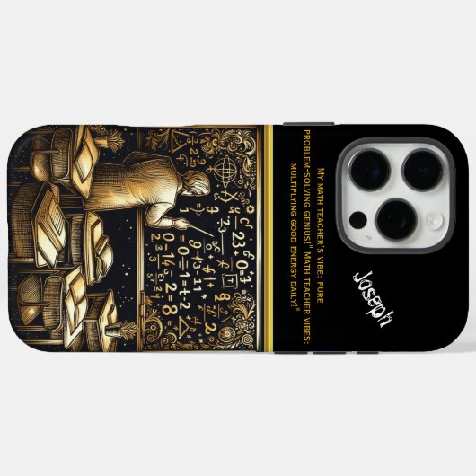 教授が居心地の良いクラスの数式を説明 Case-Mate iPhoneケース (裏面 (横))