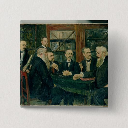 教授のハンブルク大会、1906年 缶バッジ (正面)