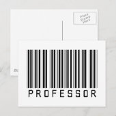 教授のバーコード ポストカード (正面/裏面)