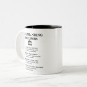 教授の理解 – アカデミックおもしろいなユーモア ツートーンマグカップ (正面左)