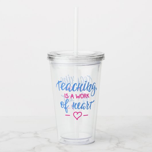 教授はハートの仕事です アクリルタンブラー (正面)