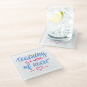 教授はハートの仕事です ガラスコースター (アングル)