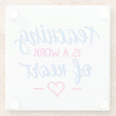 教授はハートの仕事です ガラスコースター (裏面)