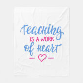 教授はハートの仕事です フリースブランケット (正面)