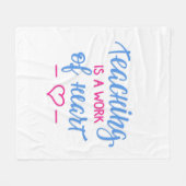 教授はハートの仕事です フリースブランケット (正面(横))