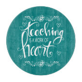 教授はハート|のかわいい句の仕事です カッティングボード (正面)