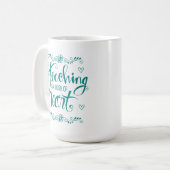 教授はハート|のかわいい句の仕事です コーヒーマグカップ (正面左)