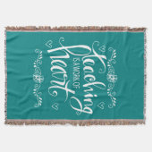 教授はハート|のかわいい句の仕事です スローブランケット (正面)