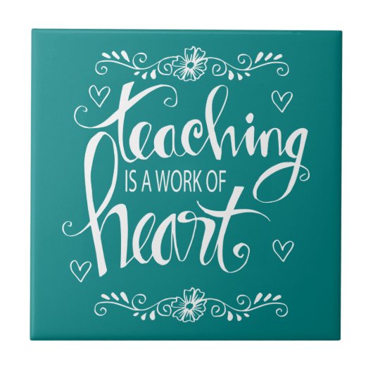 教授はハート|のかわいい句の仕事です タイル (正面)