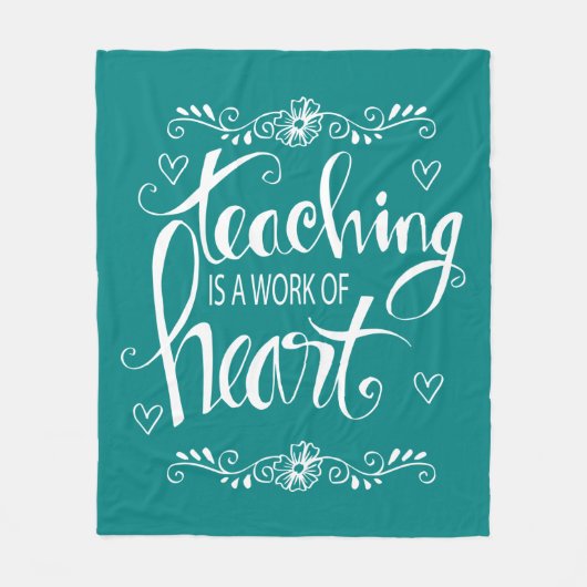 教授はハート|のかわいい句の仕事です フリースブランケット (正面)