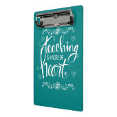 教授はハート|のかわいい句の仕事です ミニクリップボード (アングル2)