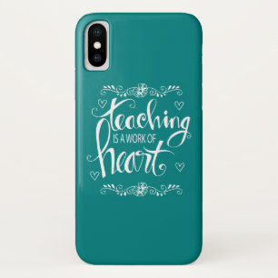 教授はハート のかわいい句の仕事です iPhone X ケース