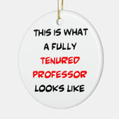 教授は完全に緊張している セラミックオーナメント (左)