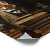 教授キツネ ポスター (角)