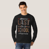 教授ハッピーサマーヒョウ学校の最終日 Tシャツ (正面フル)