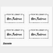 教授先生不動産教室アートシュトゥード 長方形シール (シート)