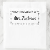 教授先生不動産教室アートシュトゥード 長方形シール (バッグ)