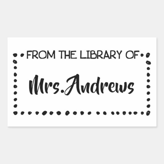 教授先生不動産教室アートシュトゥード 長方形シール (正面)