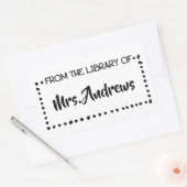 教授先生不動産教室アートシュトゥード 長方形シール (封筒)