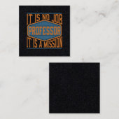 教授-それは仕事、それです代表団ではないです スクエア名刺 (正面/裏面)