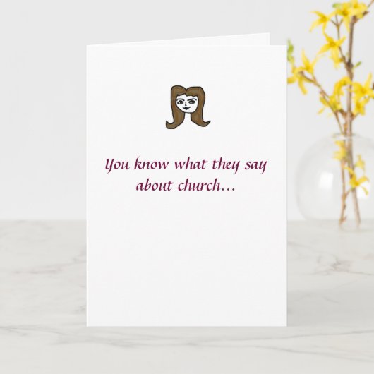 教来会へ！ カード (黄色い花)