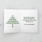 教母のためのクリスマスカード シーズンカード (内部)