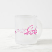 教母のための特別な愛 フロストグラスマグカップ (正面右)