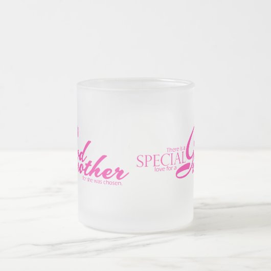 教母のための特別な愛 フロストグラスマグカップ (中央)