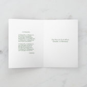 教母の平和および喜びのためのクリスマスツリーカード シーズンカード (内部)