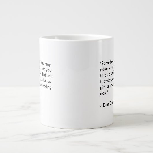 教母 ジャンボコーヒーマグカップ (正面)