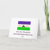 教父のクリスマス シーズンカード (裏面)