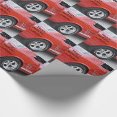 教父、誕生日のヴィンテージ、ムスタング、ギフトの紙 ラッピングペーパー (角)