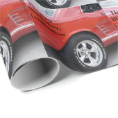 教父、誕生日のヴィンテージ、ムスタング、ギフトの紙 ラッピングペーパー (ロールコーナー)