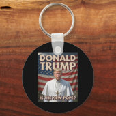 教皇とおもしろいドナルド・トランプ大統領7 キーホルダー (正面)