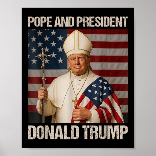 教皇とドナルド・トランプ大統領 ポスター (正面)